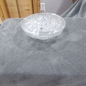 Elegant Glass Covered Dish